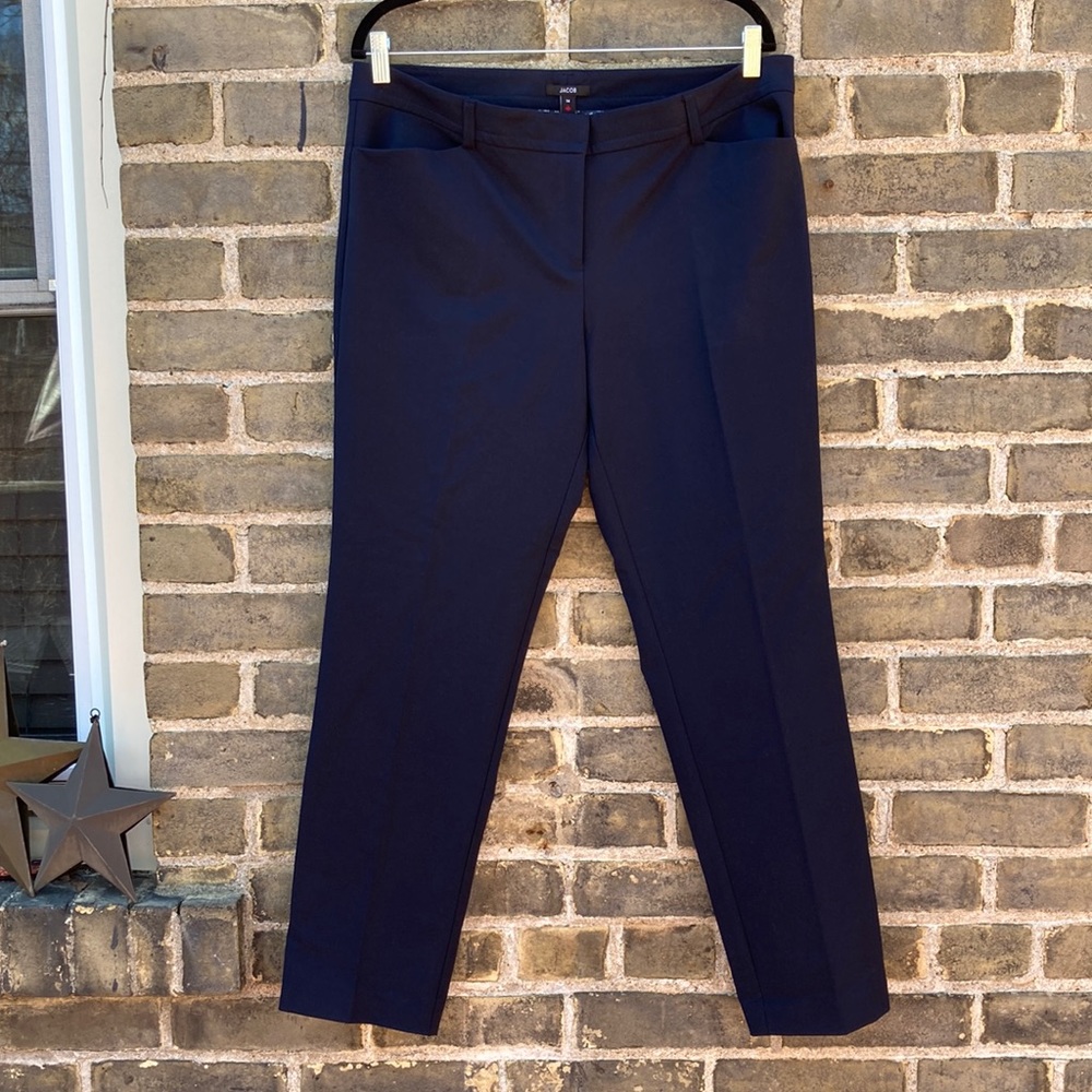 Jacob, Navy Blue Pants, Classic Fit, Straight Leg, Workwear,  Canadian, Size 14